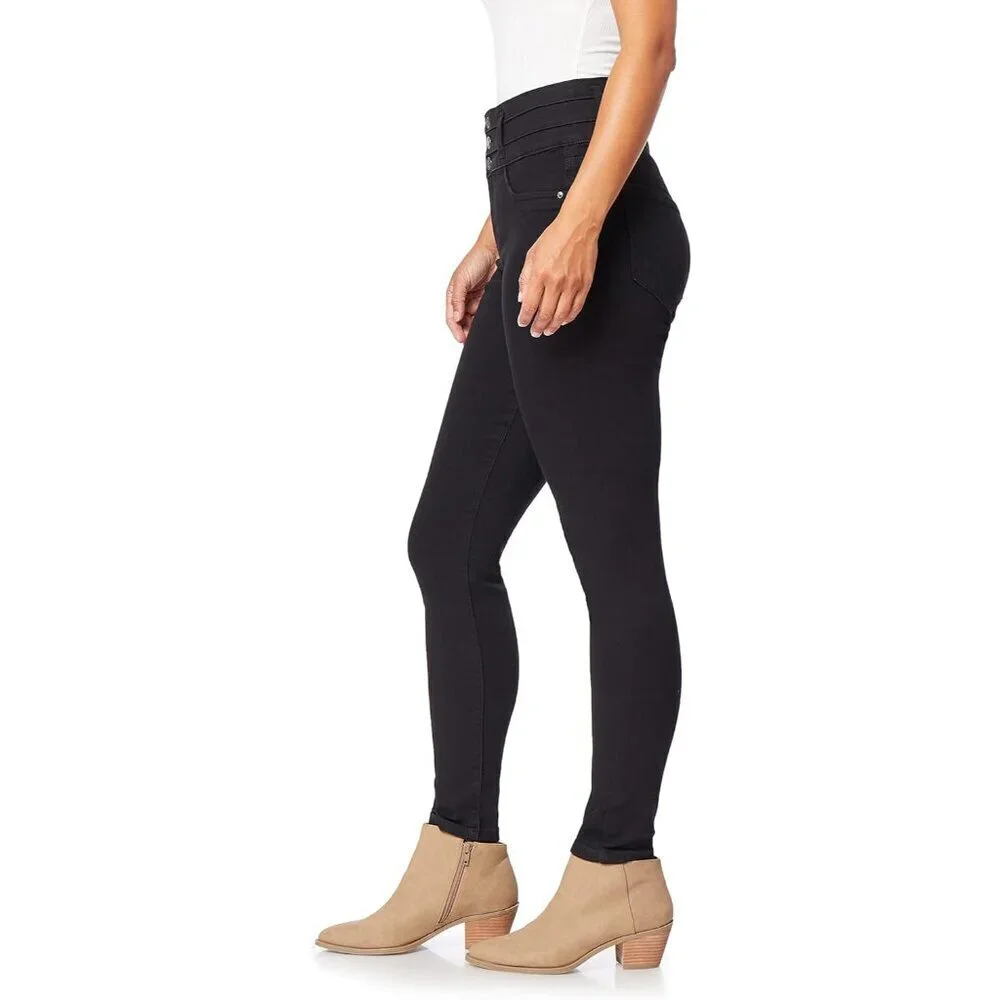Skinny Jeans Women's Stretch Denim Mid-Rise High Waist Comfortable